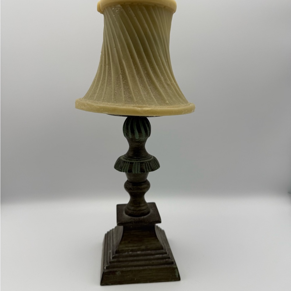 Elegant Cream and Brown Table candle Lamp
